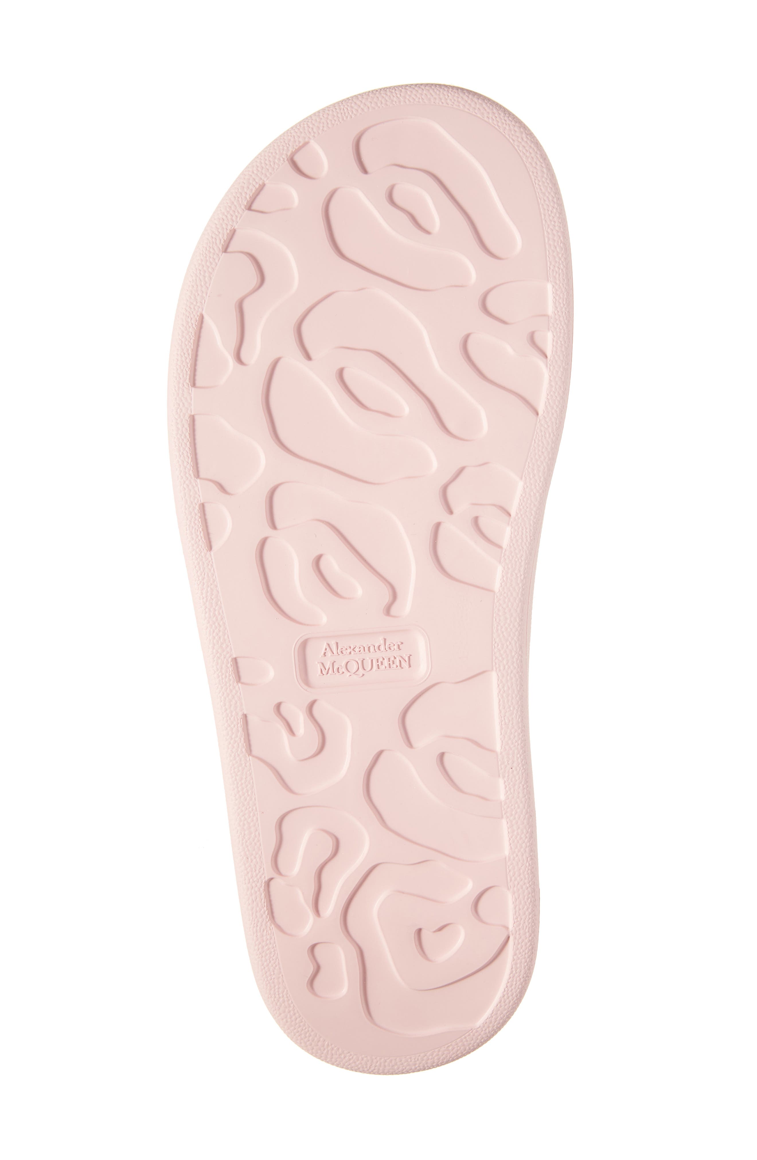 McQueen Oversize Slide Sandal, Alternate, color, Pink/ Silver