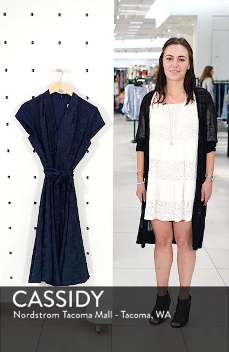 Gloria Paisley Jacquard Fit & Flare Dress, sales video thumbnail