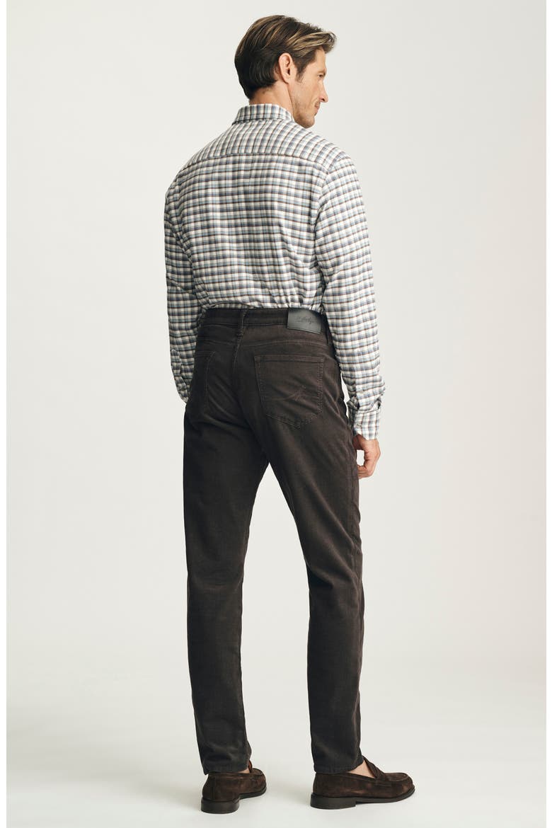 Courage Straight Leg Twill Pants, Alternate, color, BROWN DIAGONAL LUXE