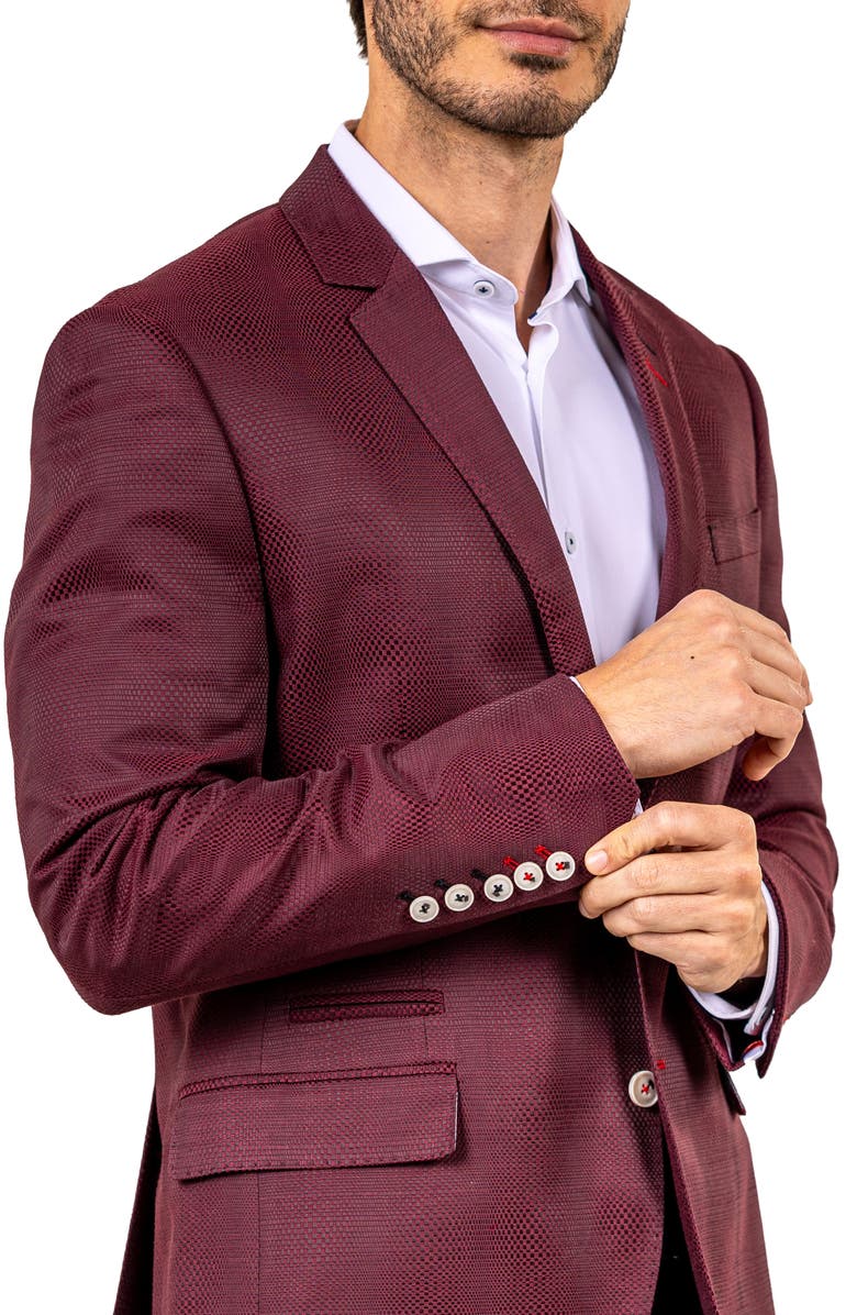 Maceoo Socrate Ascension Sport Coat, Alternate, color, Red