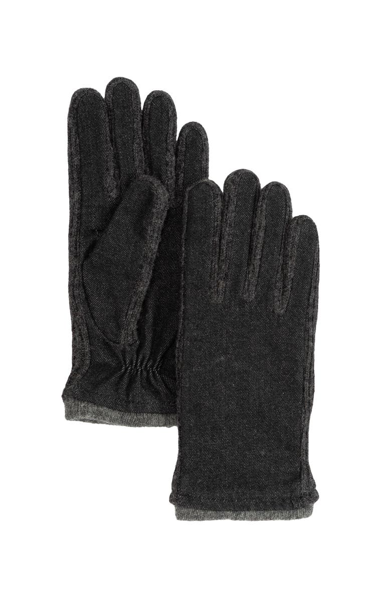 Echo Denim Combo Glove, Alternate, color, Black