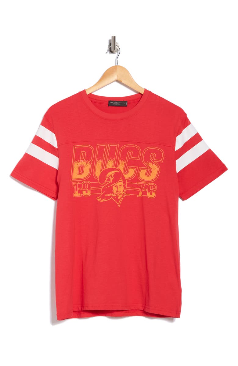 Junk Food Bucs Gridiron T-Shirt, Alternate, color, Licorice