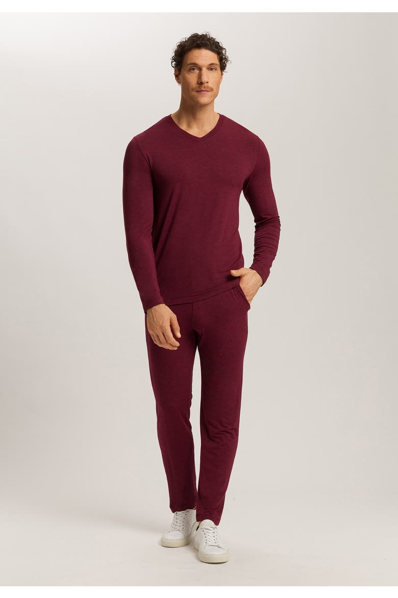 Casuals Drawstring Pant, Alternate, color, Cabernet Melange
