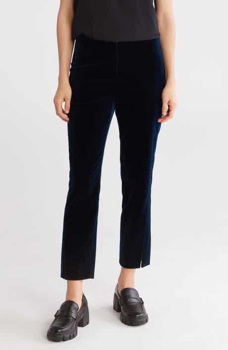 Theory Crushed Velvet Ankle Pants