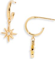 Estella Bartlett North Star Huggie Hoop Earrings