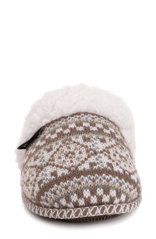 Muk Luks Frida Faux Fur Lined Scuff Slipper