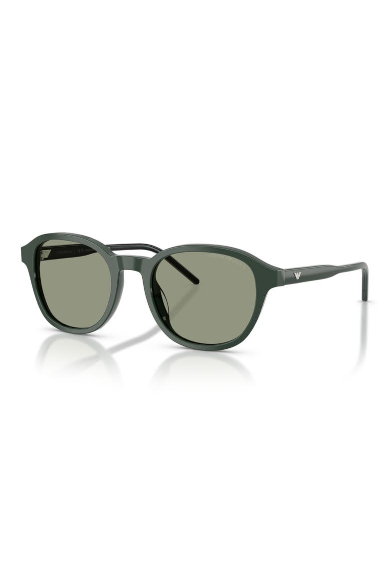 51mm Pillow Sunglasses, Alternate, color, SHINY GREEN / GREEN