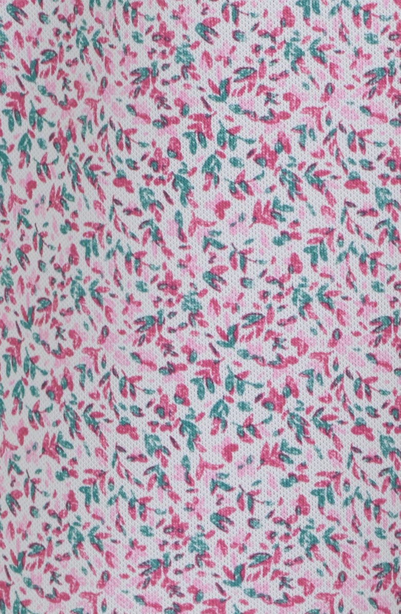 johnnie-O Bloom Neat Floral Performance Polo, Alternate, color, Palm Beach
