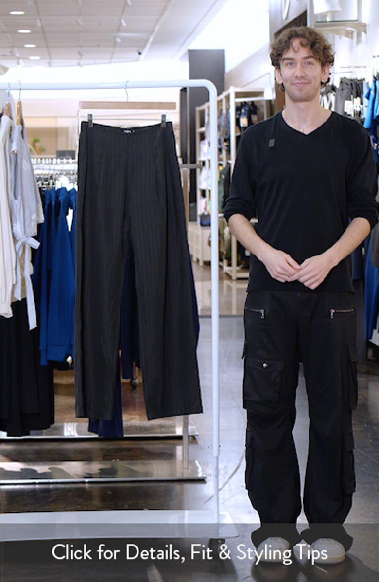Pleat Front Wide Leg Pants, sales video thumbnail