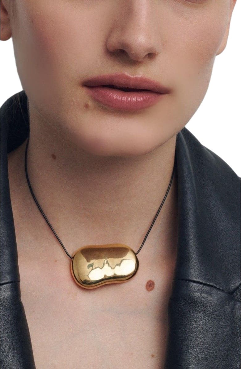 HEAVEN MAYHEM Julia Necklace, Alternate, color, Gold/Black