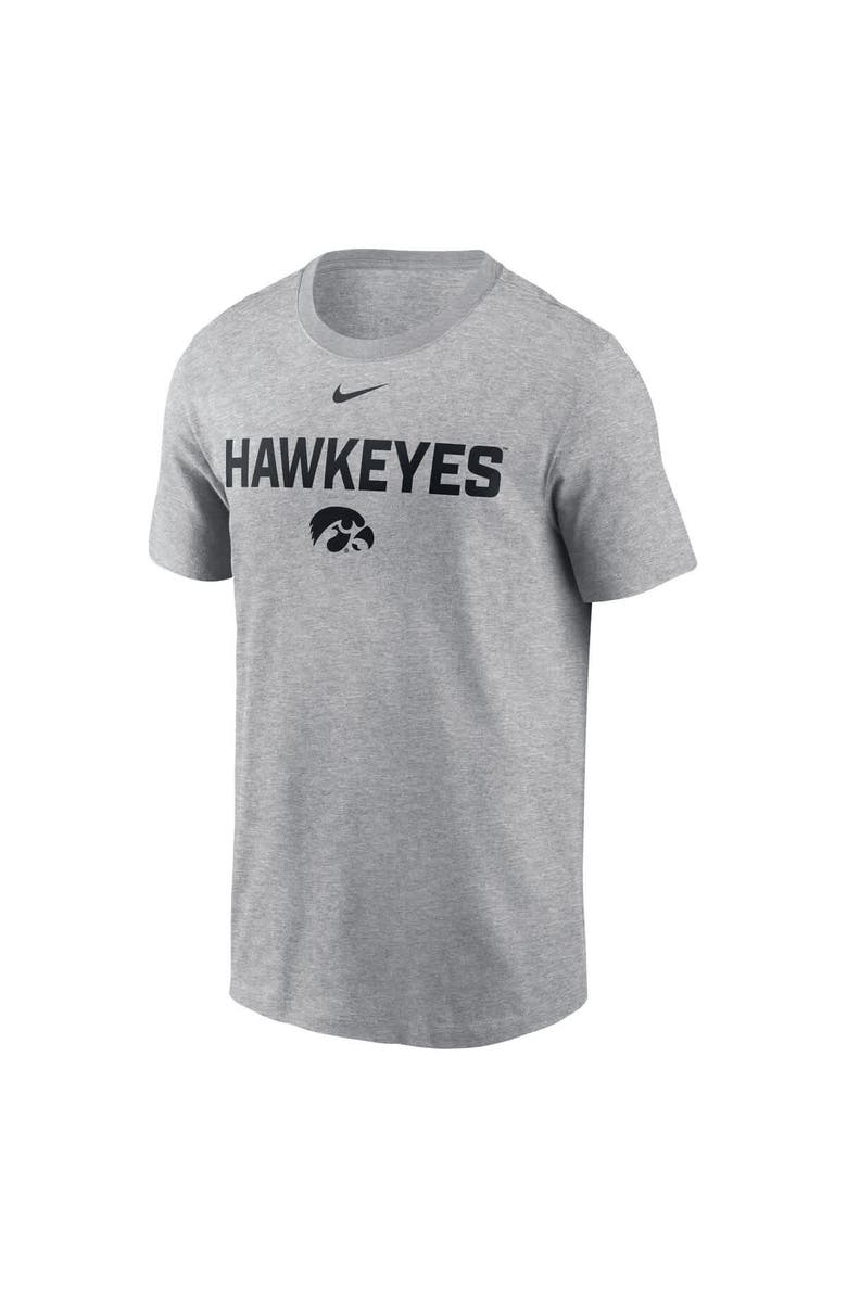 Nike Men's Nike Heather Gray Iowa Hawkeyes Campus 2-Hit T-Shirt, Alternate, color, Heather Gray