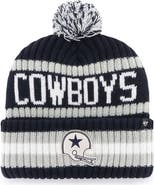 '47 Men's '47 Navy Dallas Cowboys Bering Cuffed Knit Hat with Pom