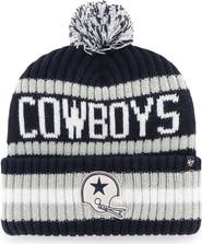 '47 Men's '47 Navy Dallas Cowboys Bering Cuffed Knit Hat with Pom