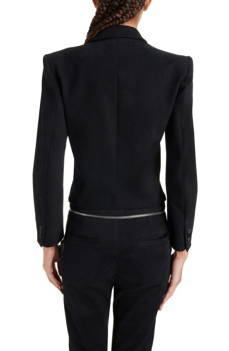 Isabel Marant Hasta Cotton Blend Crop Tuxedo Jacket, Alternate, color, 