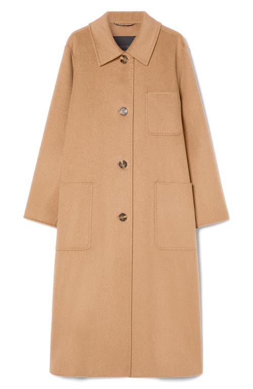 Marina Rinaldi Virgin Wool Coat In Brown