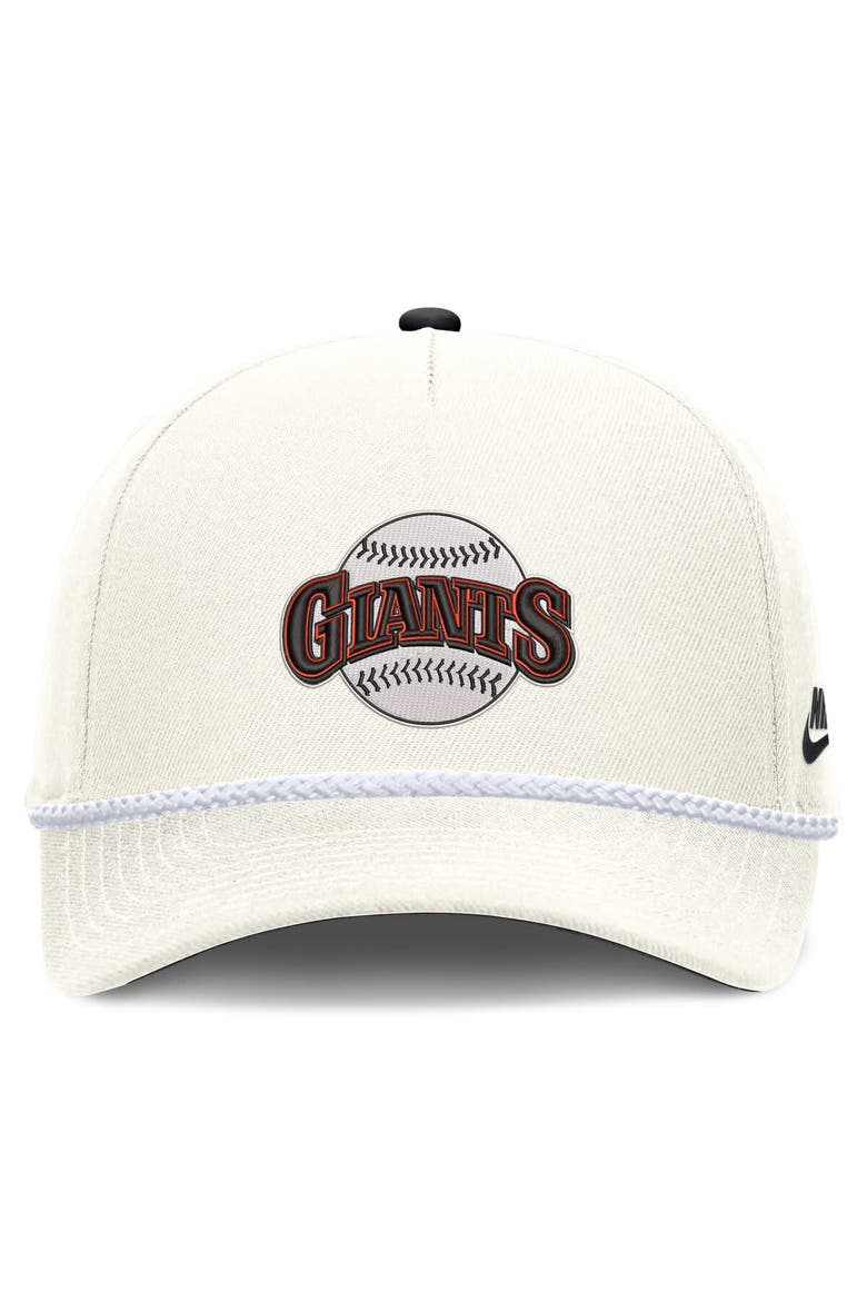 Men's Nike Cream San Francisco Giants Cooperstown Rise Adjustable Hat, Alternate, color, Cream