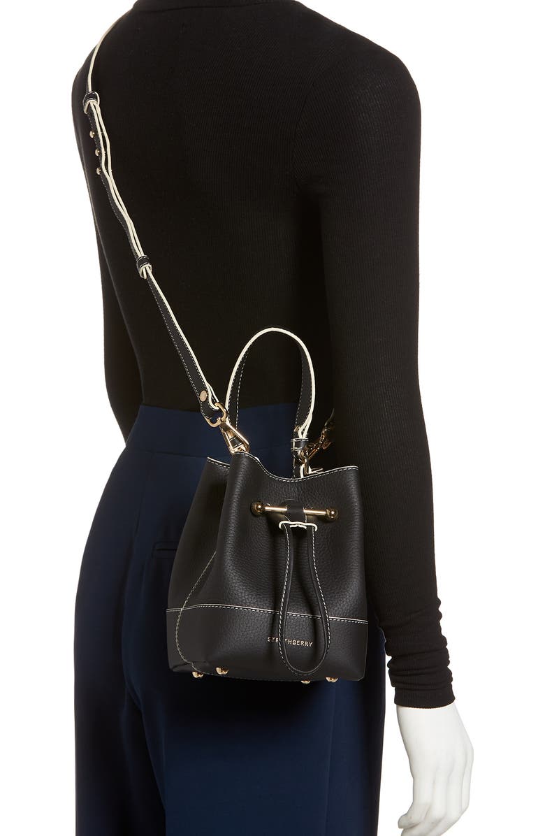 Strathberry Lana Osette Leather Crossbody Bucket Bag, Alternate, color,