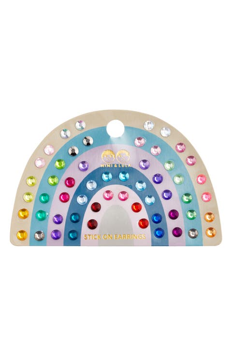 Kids' Set of 28 Stick-On Earrings