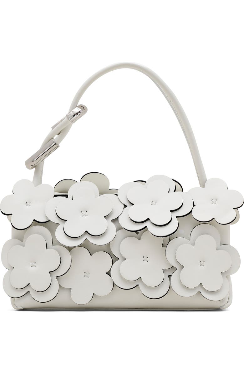Marc Jacobs The Mini Dual Daisy Appliqué Leather Top Handle Bag, Alternate, color,