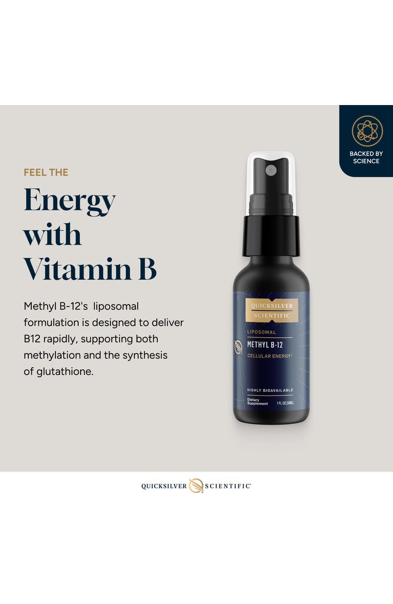 Quicksilver Scientific Methyl B12 Methylcobalamin Vitamin Supplement, Alternate, color, NO COLOR