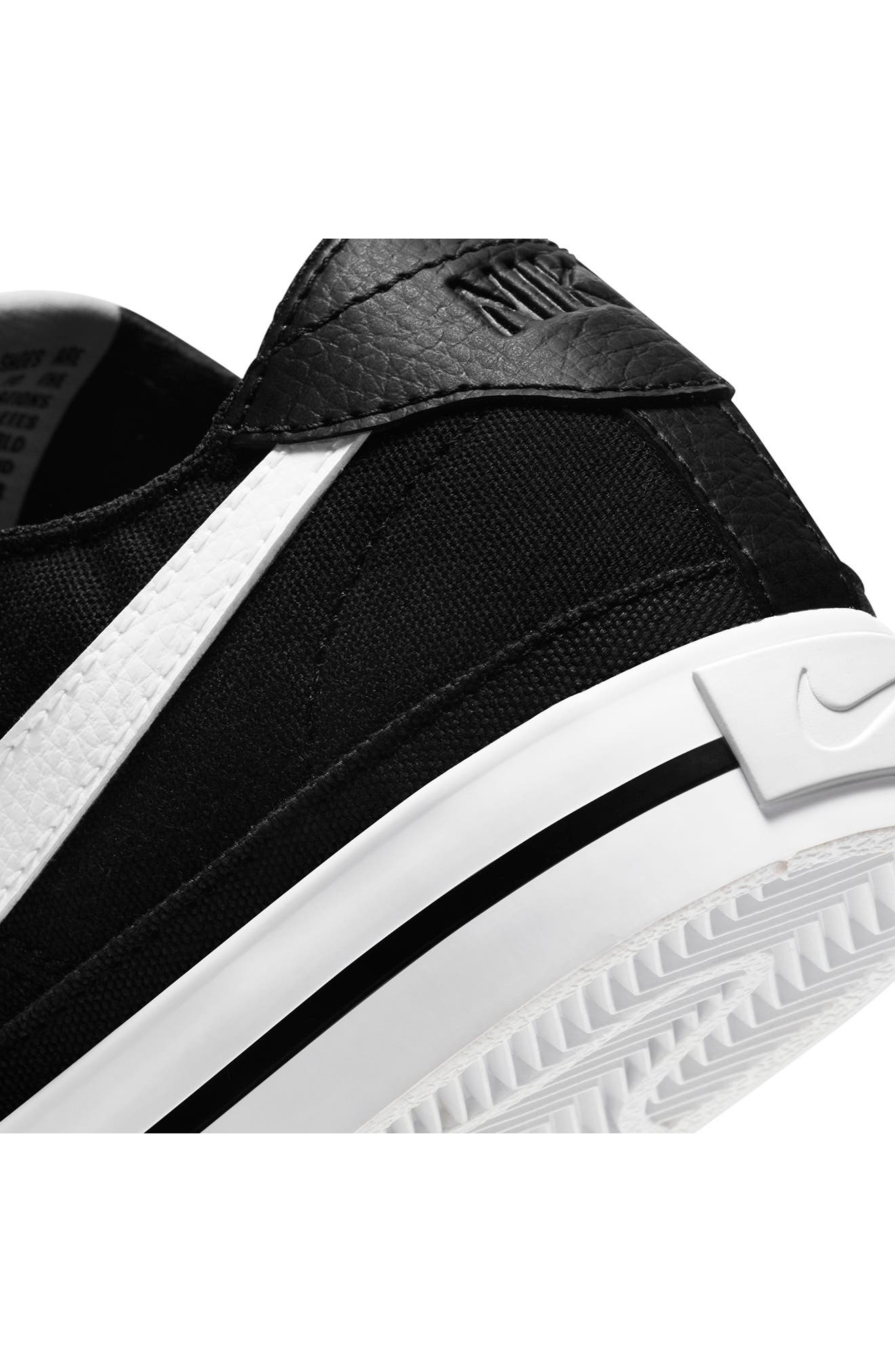 Court Legacy Canvas Sneaker, Alternate, color, 001 BLACK/WHITE