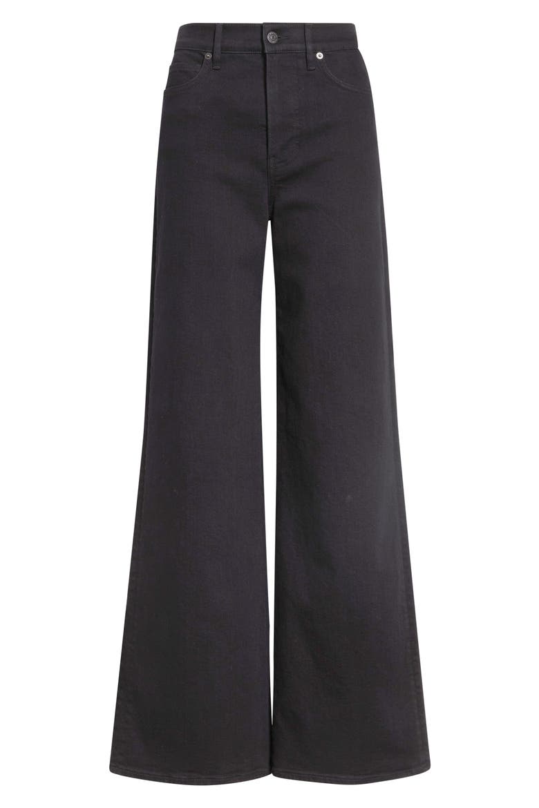Taylor High Waist Wide Leg Jeans, Alternate, color, ONYX
