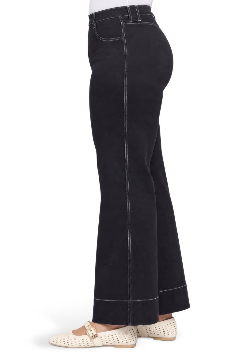 Mia Palazzo Jeans, Alternate, color, BLACK