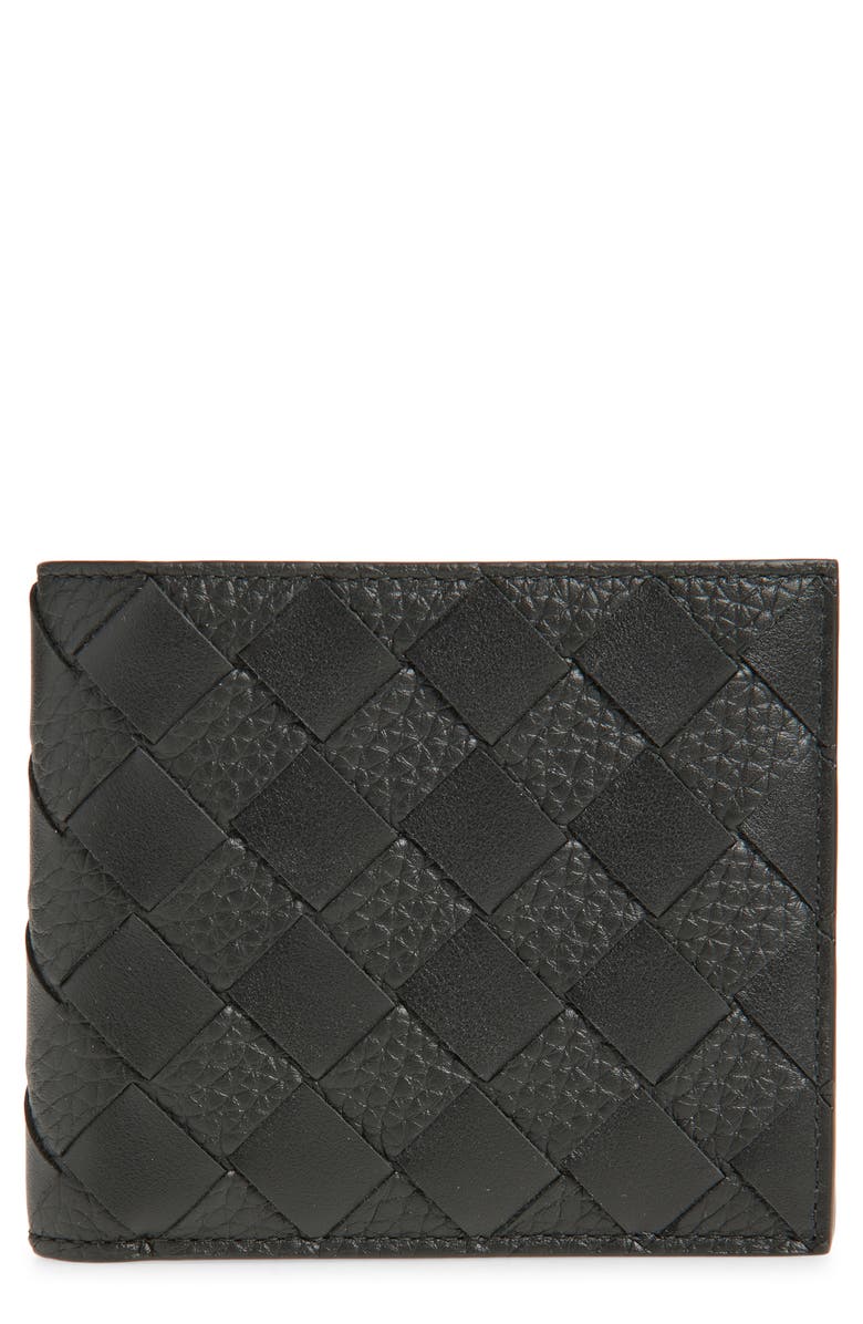 Bottega Veneta Intrecciato Leather Bifold Wallet, Main, color, 1000 Black