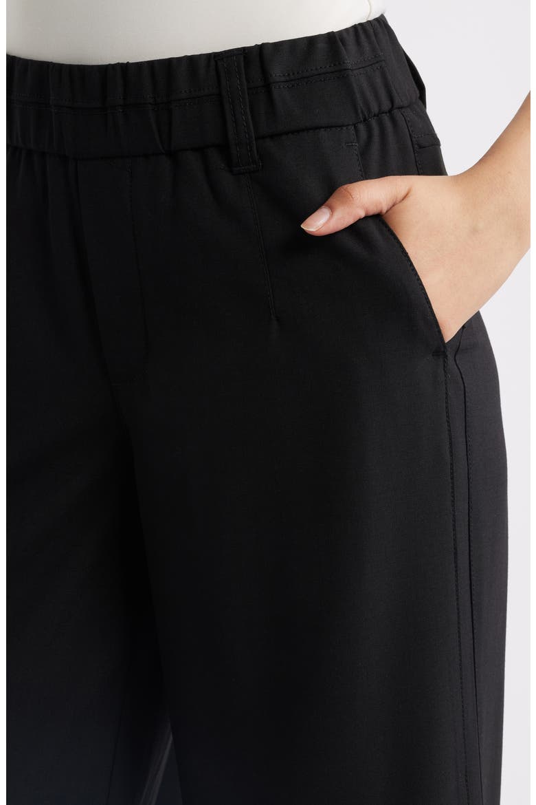 Skyrise Side Seam Straight Leg Pants, Alternate, color, BLACK