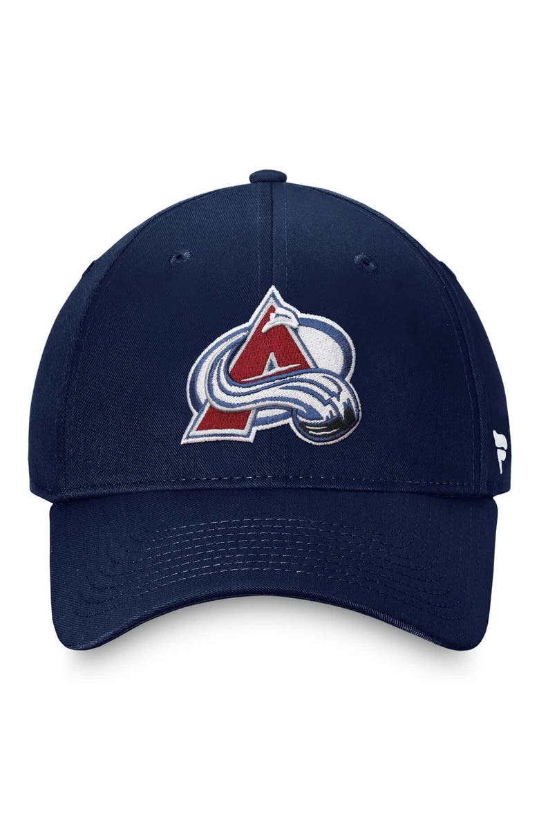 FANATICS Men's Fanatics Navy Colorado Avalanche Core Adjustable Hat, Alternate, color,