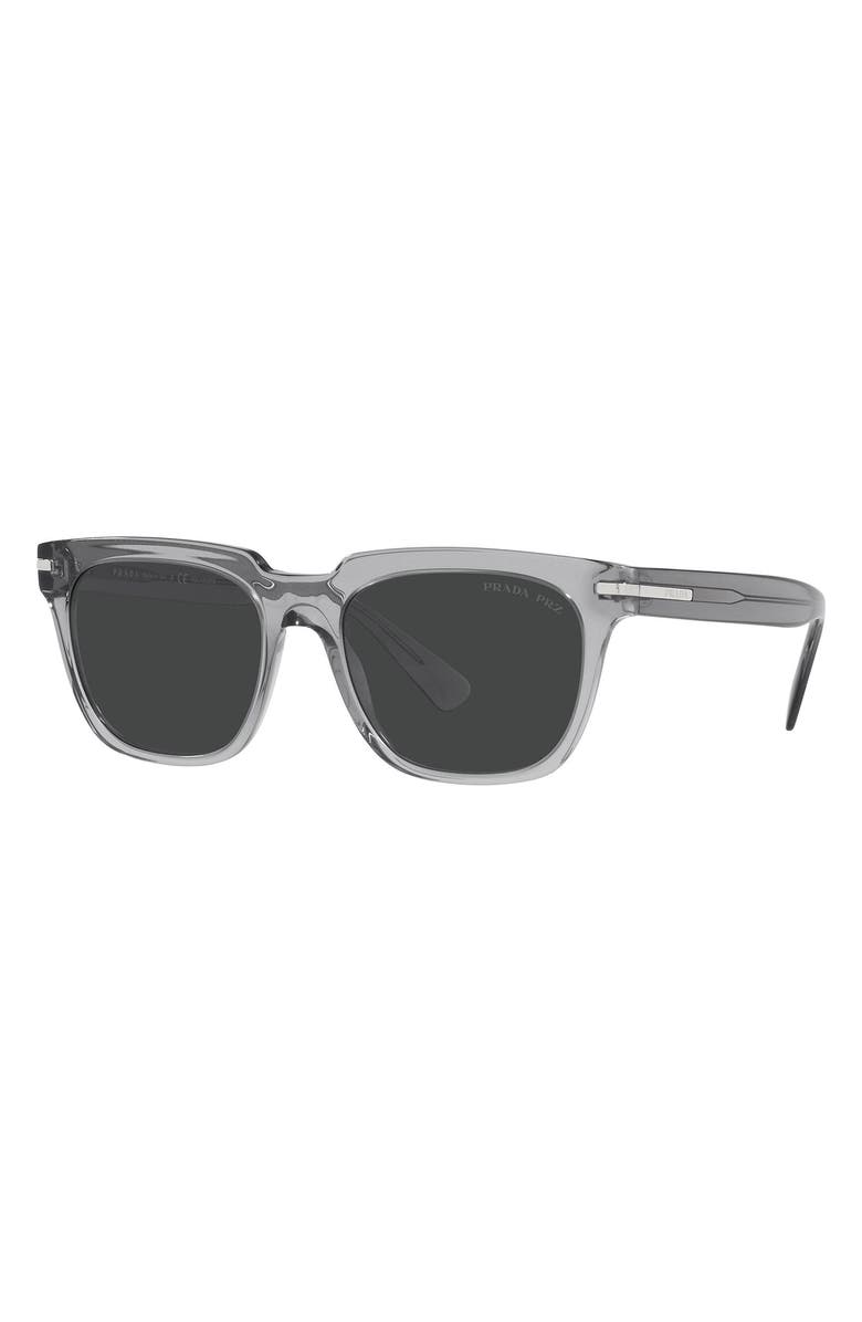 Prada 57mm Polarized Pillow Sunglasses, Alternate, color, 