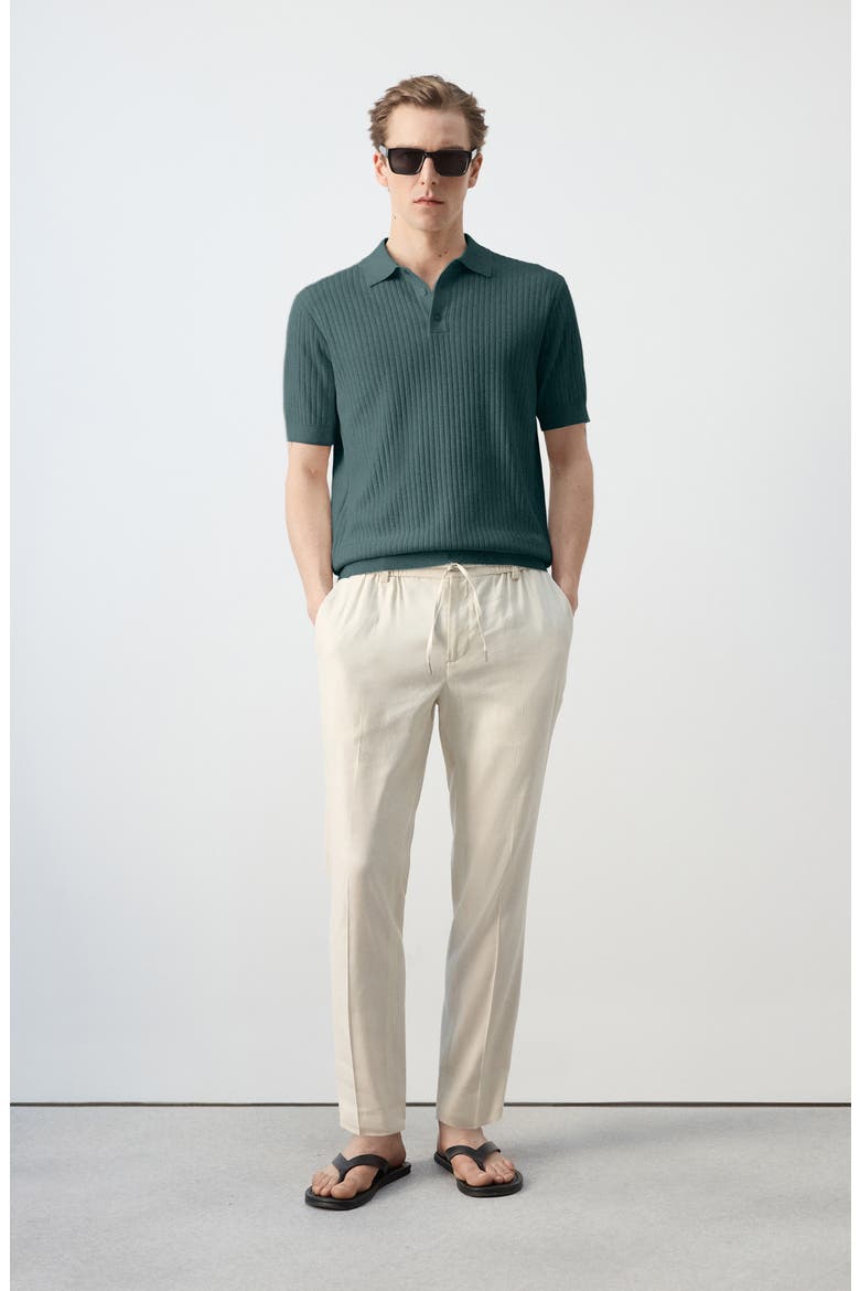 Rib Polo, Alternate, color, FOREST GREEN