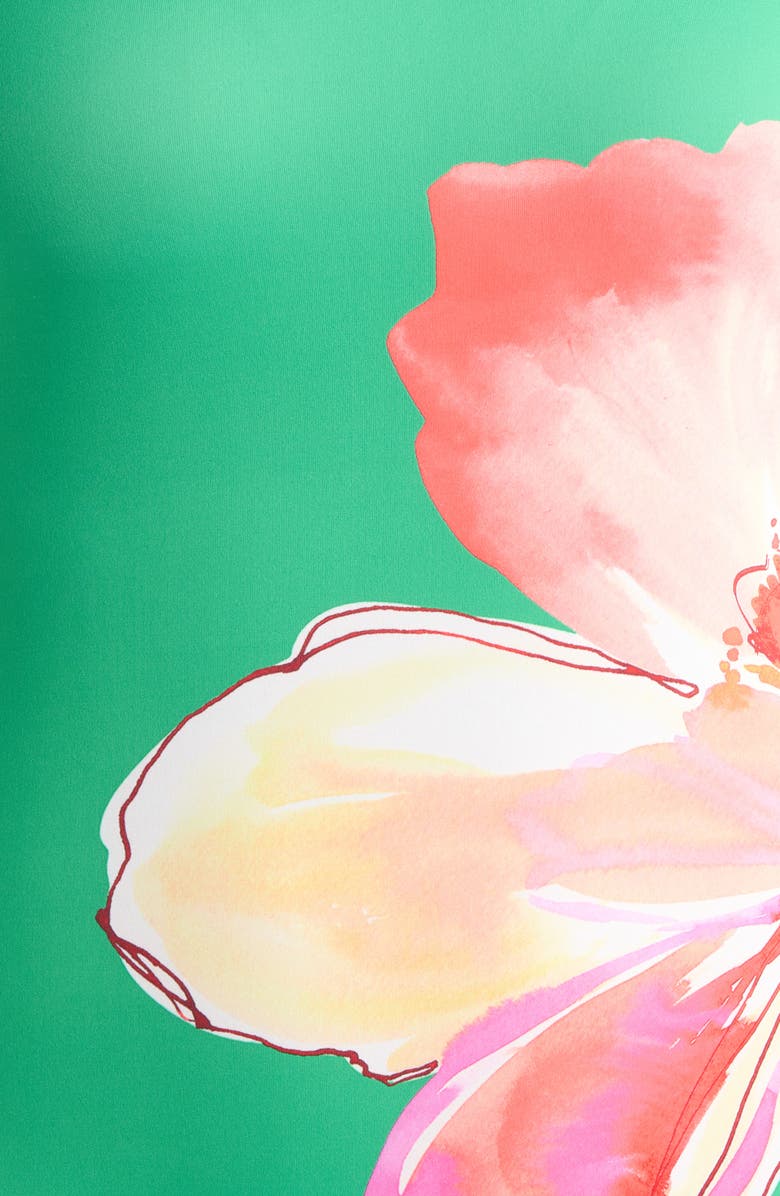 Hutch Placement Print One-Shoulder One-Piece Swimsuit, Alternate, color, 