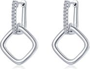 Lafonn Lumina Cube Simulated Diamond Drop Earrings