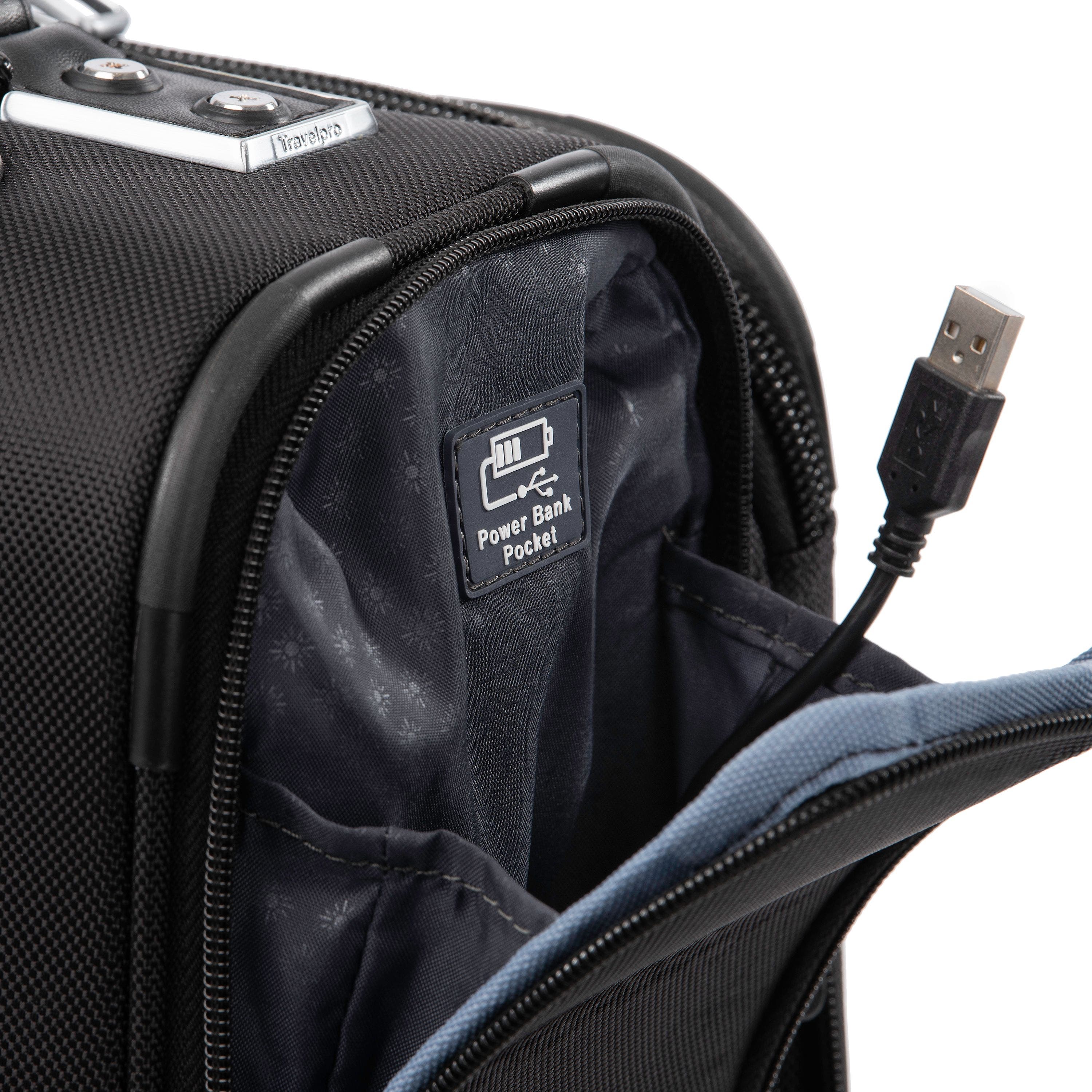 TRAVELPRO Platinum Elite Underseat Spinner Tote Bag with USB Port, Alternate, color, Shadow Black