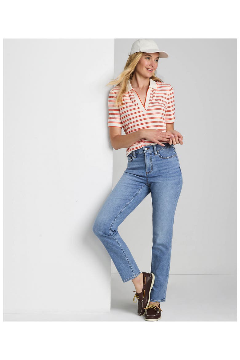 Recover High Rise Straight Leg Blue Jeans, Alternate, color, Beau Blue