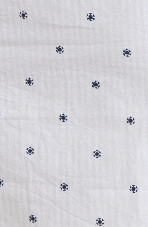 Nordstrom Classic Piped Cotton Nightshirt In White