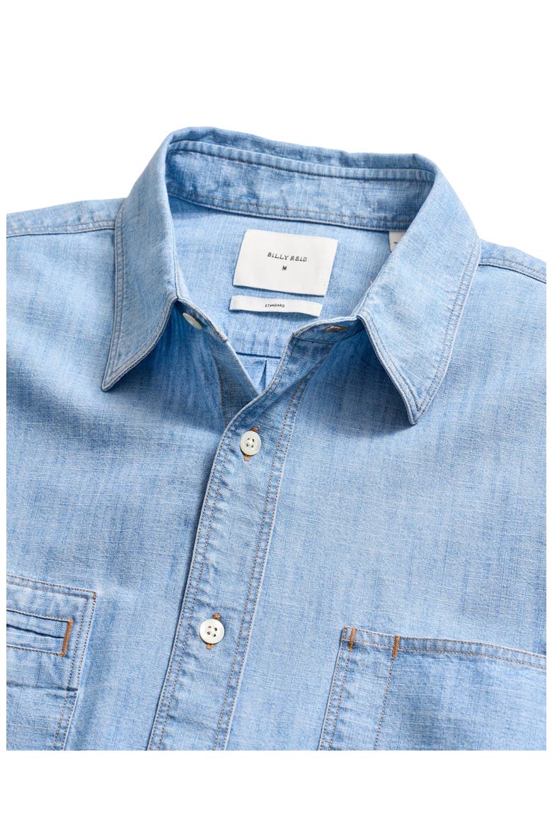 Field Chambray Organic Cotton Button-Up Shirt, Alternate, color, CHAMBRAY