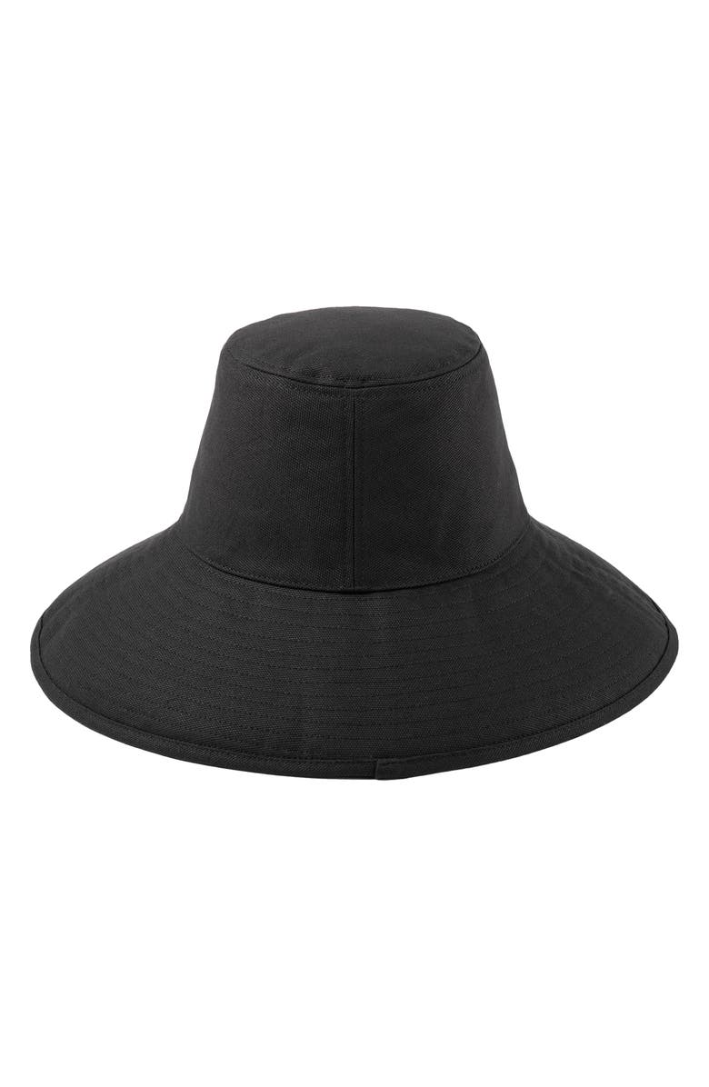 Lack of Color Holiday Cotton Canvas Bucket Hat, Alternate, color, Black