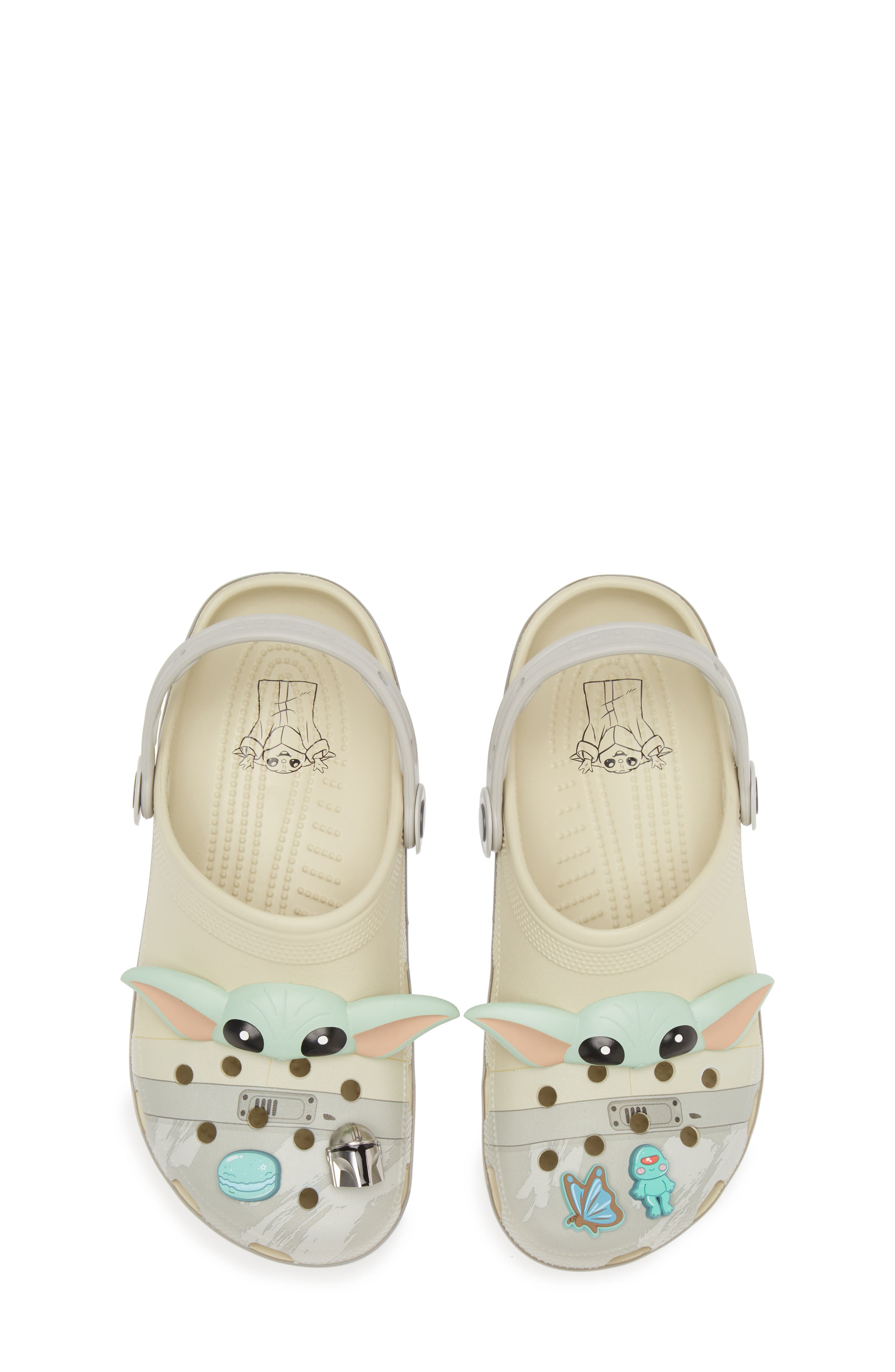 CROCS Classic Star Wars<sup>®</sup> Grogu Clog with Jibbitz, Alternate, color, 