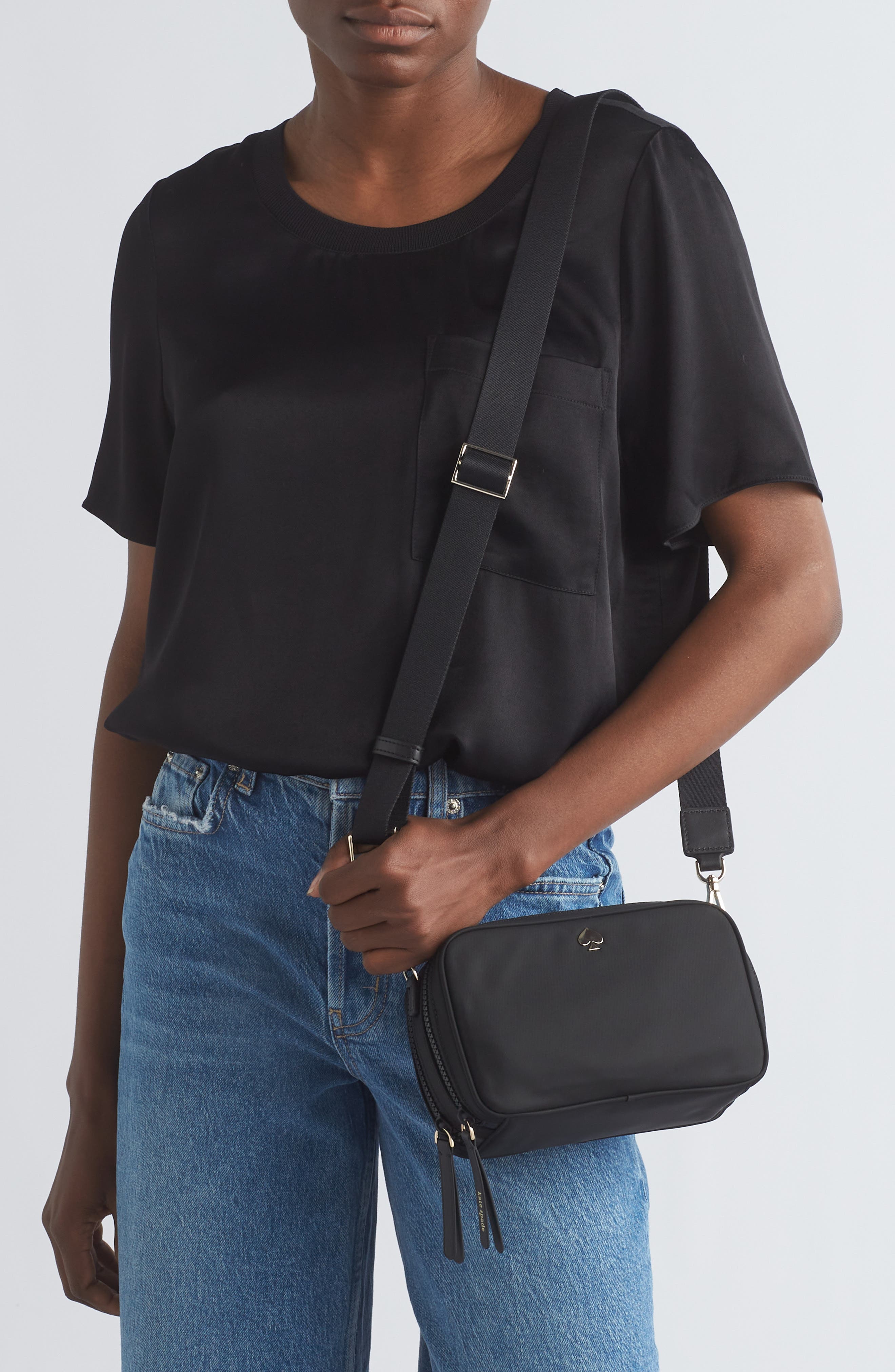Kate Spade New York jae camera crossbody bag, Alternate, color, Black