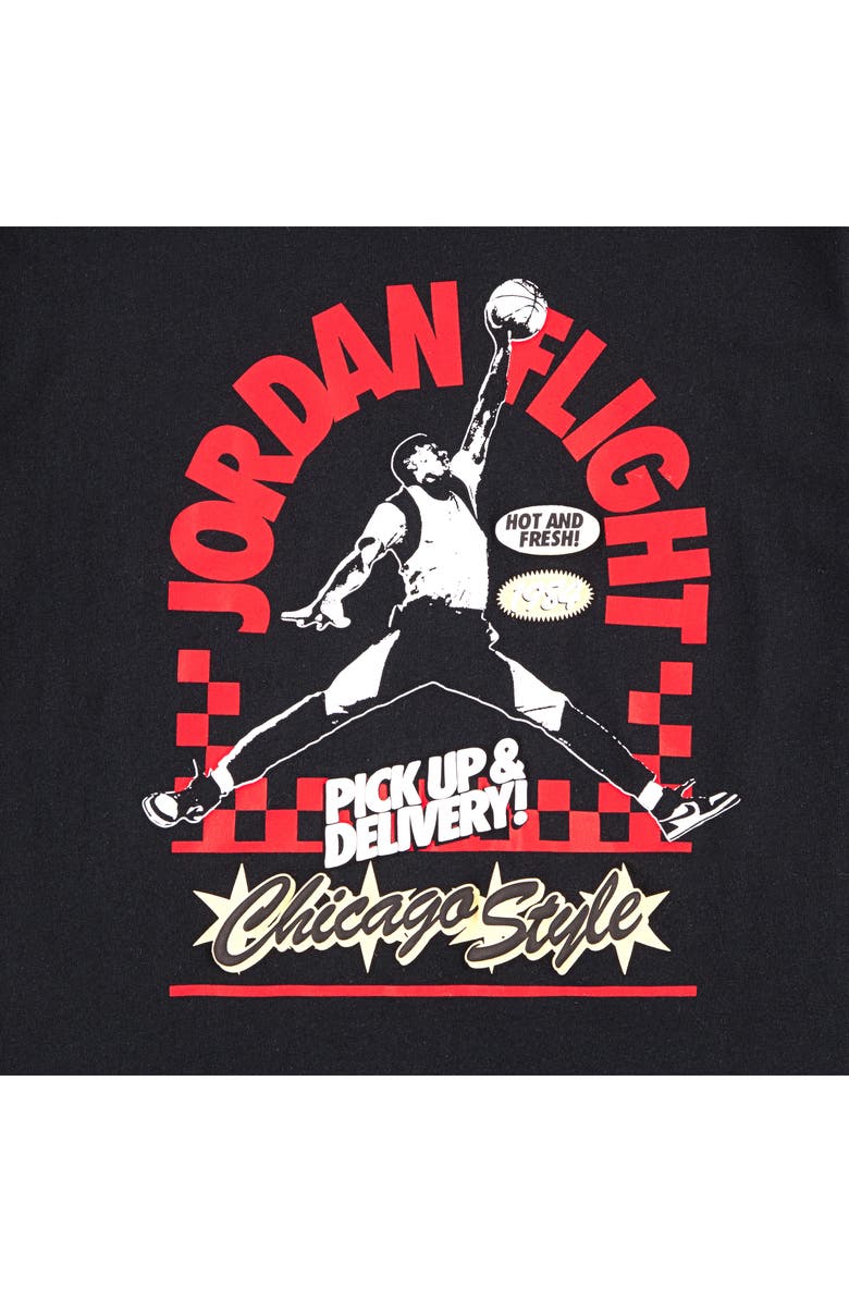 Jordan Kids' Pizza Shop Graphic T-Shirt, Alternate, color, Black