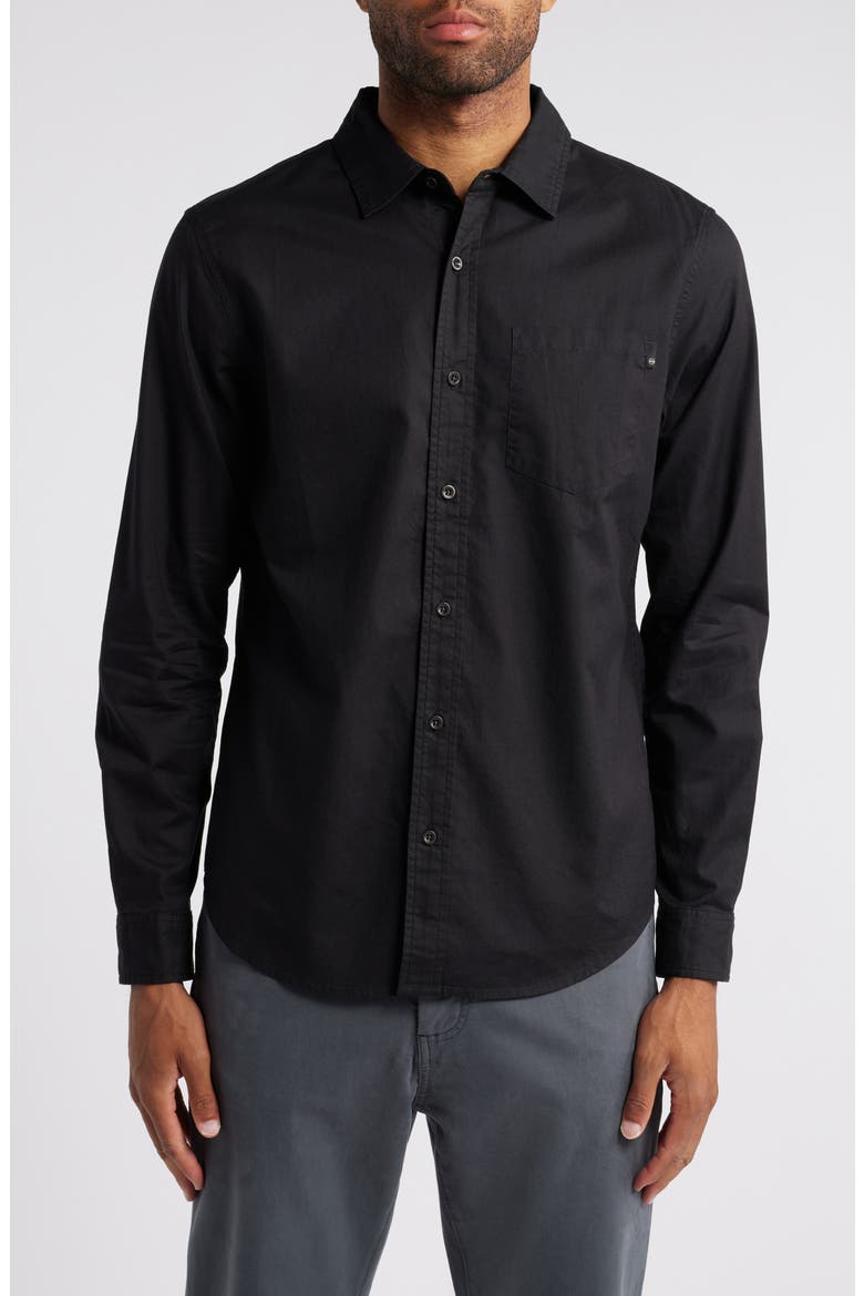 Aiden Classic Fit Button-Up Shirt, Main, color, TRUE BLACK