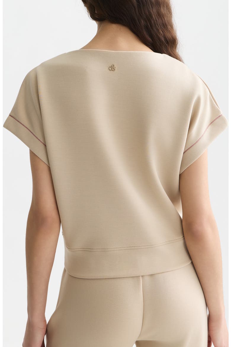 Short Sleeve Sweatshirt, Alternate, color, DOESKIN