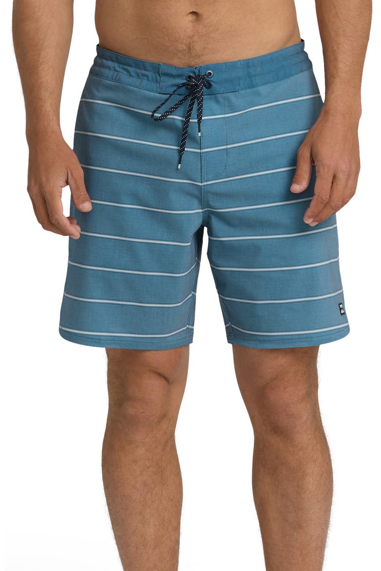 73 LT Stripe Board Shorts, Main, color, REAL TEAL