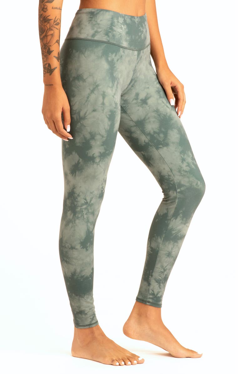 Threads 4 Thought Monica Ripple Tie Dye Mid Rise Leggings, Alternate, color, 