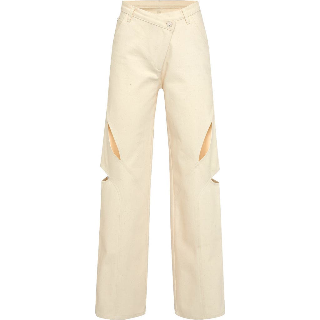 Jendue Chaby Cut Out Pants in Ecru  product