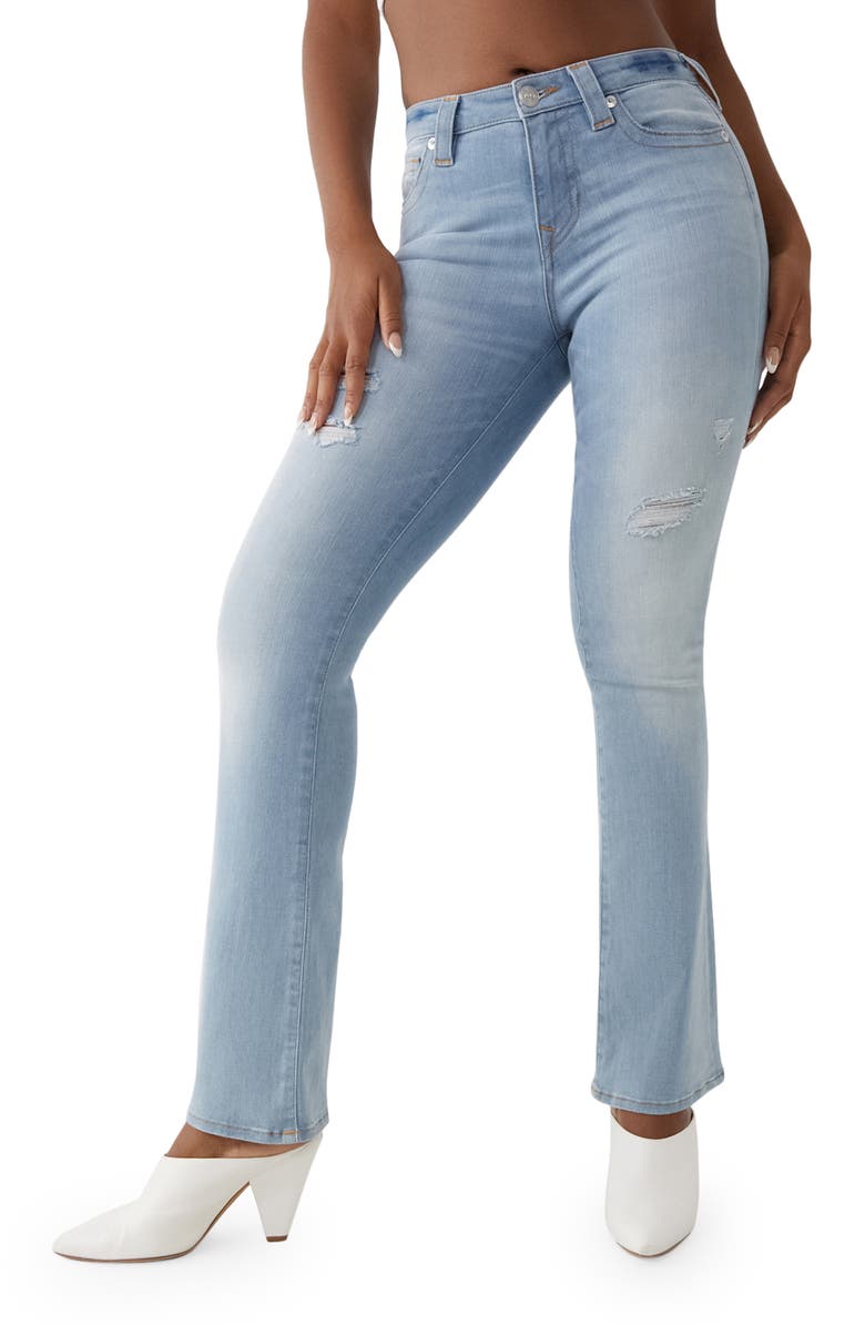 True Religion Brand Jeans TRUE RELIGION Becca Destroy Flare Jeans, Main, color, 
