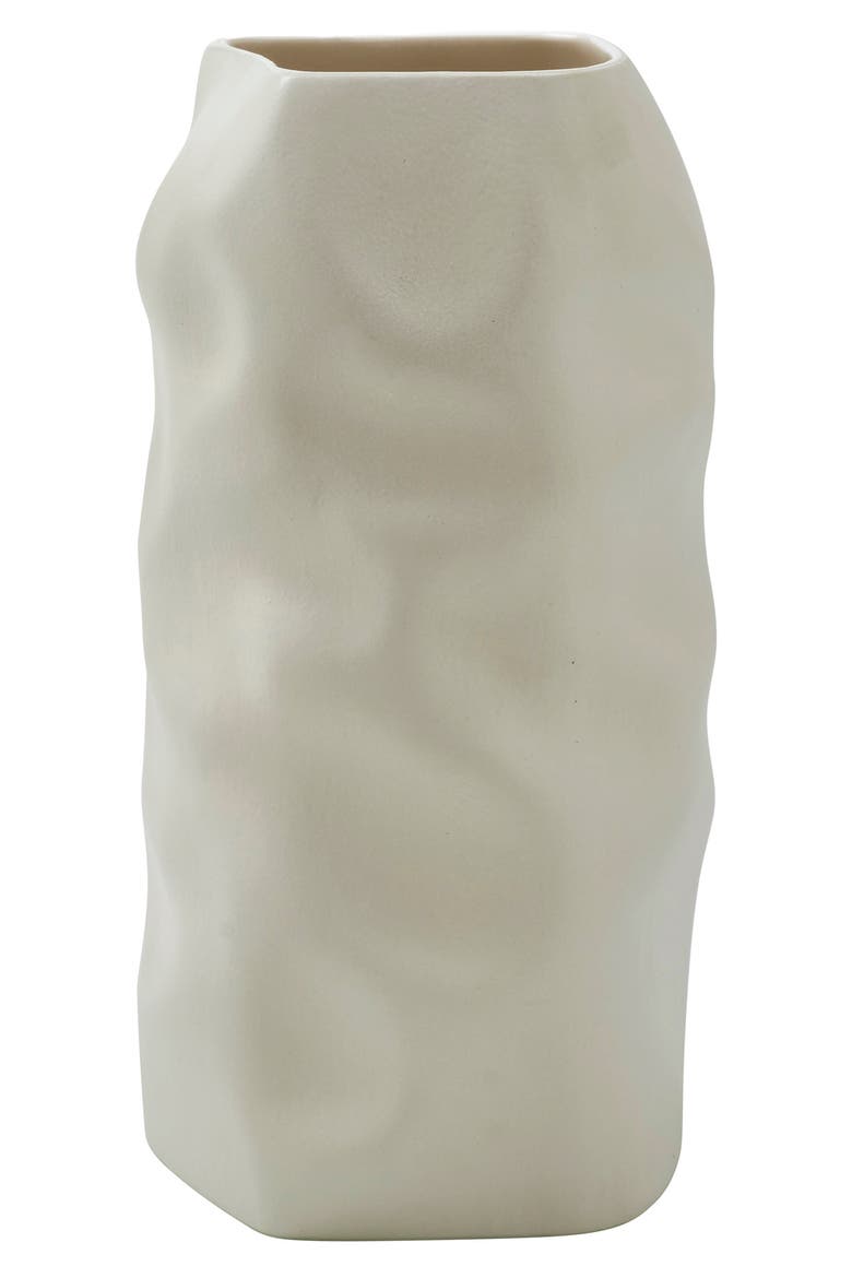 Hermione Ceramic Vase, Main, color, CREAM