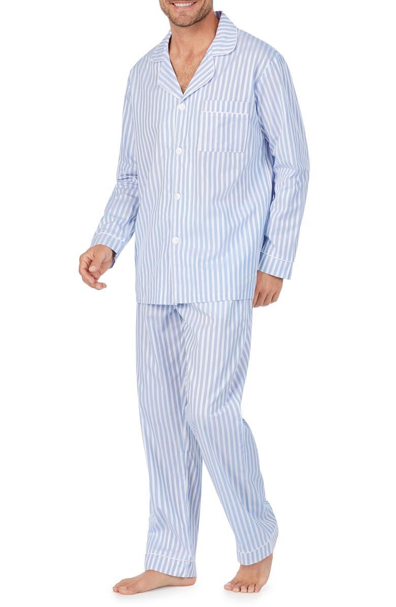 BedHead Pajamas Stripe Pajamas, Alternate, color, Blue 3D Stripe